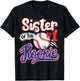 Sister of Rookie 1st Baseball Birthday Party Theme Matching T-Shirt - T-Shirt | Black