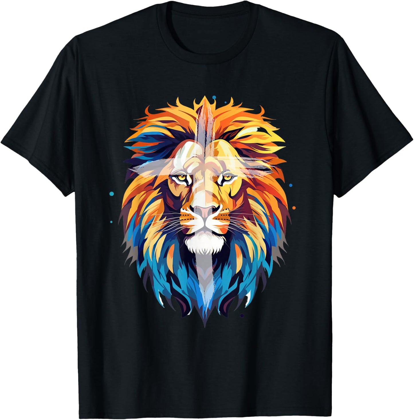 Jesus Lion of Judah Jesus Cross Faith Christian Kid Men Girl T-Shirt - T-Shirt | Black