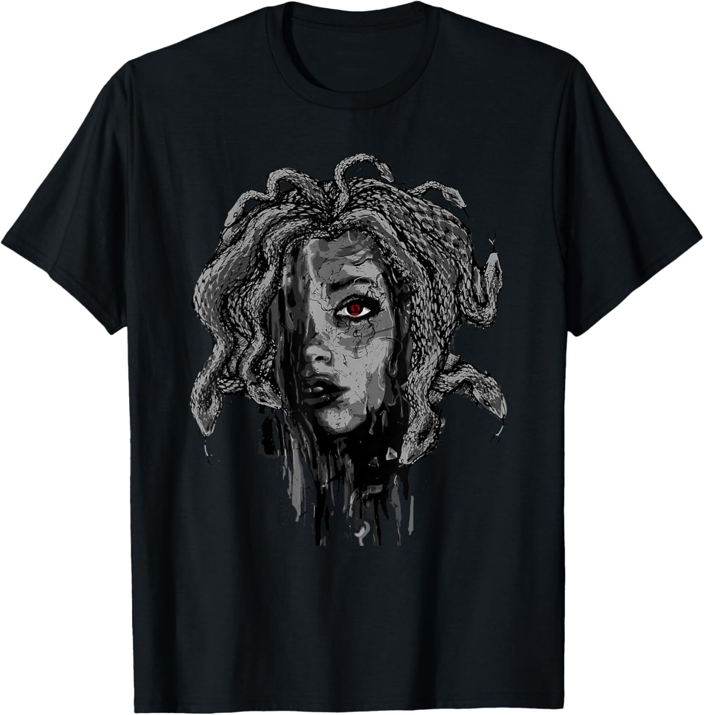 Mythical Creature Medusa Greek Mythology Gorgons T-Shirt - T-Shirt | Black