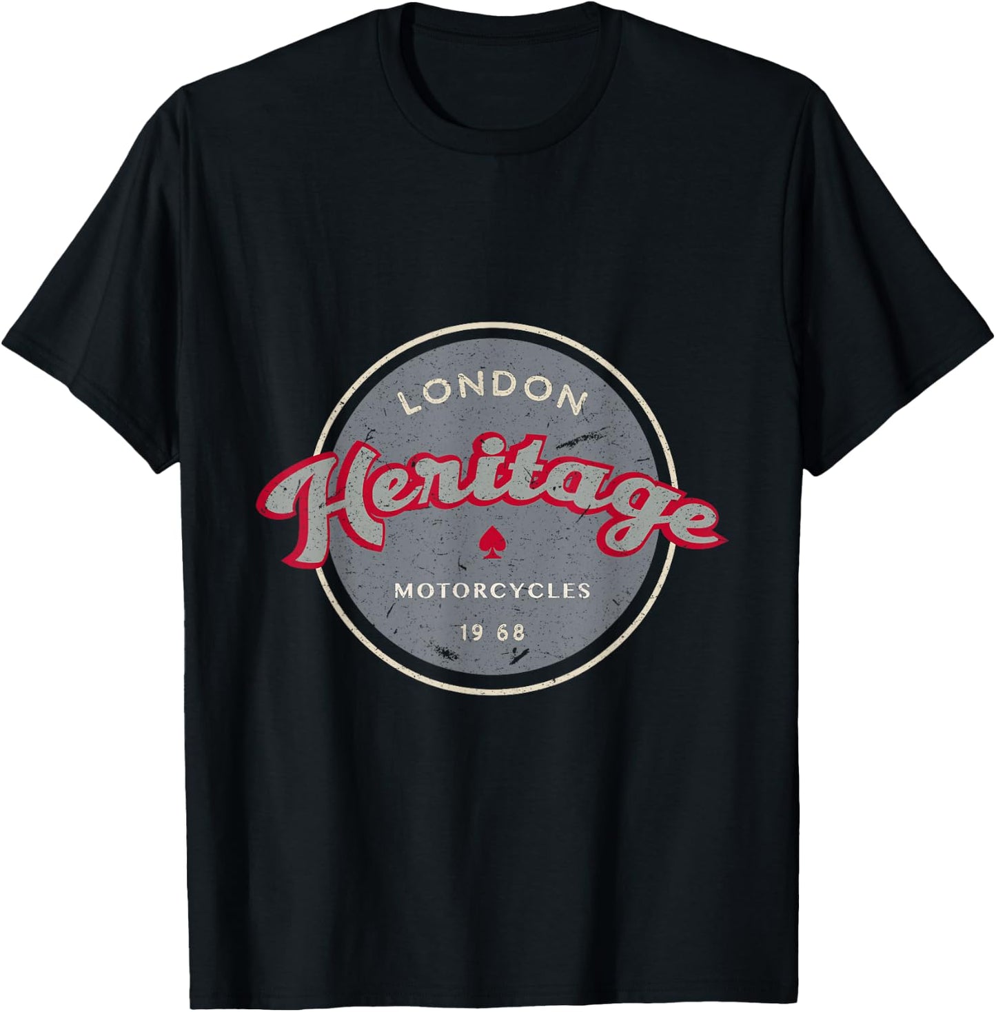 Motorcycle Retro Ace Café Hotrod Vintage T-Shirt - T-Shirt | Black