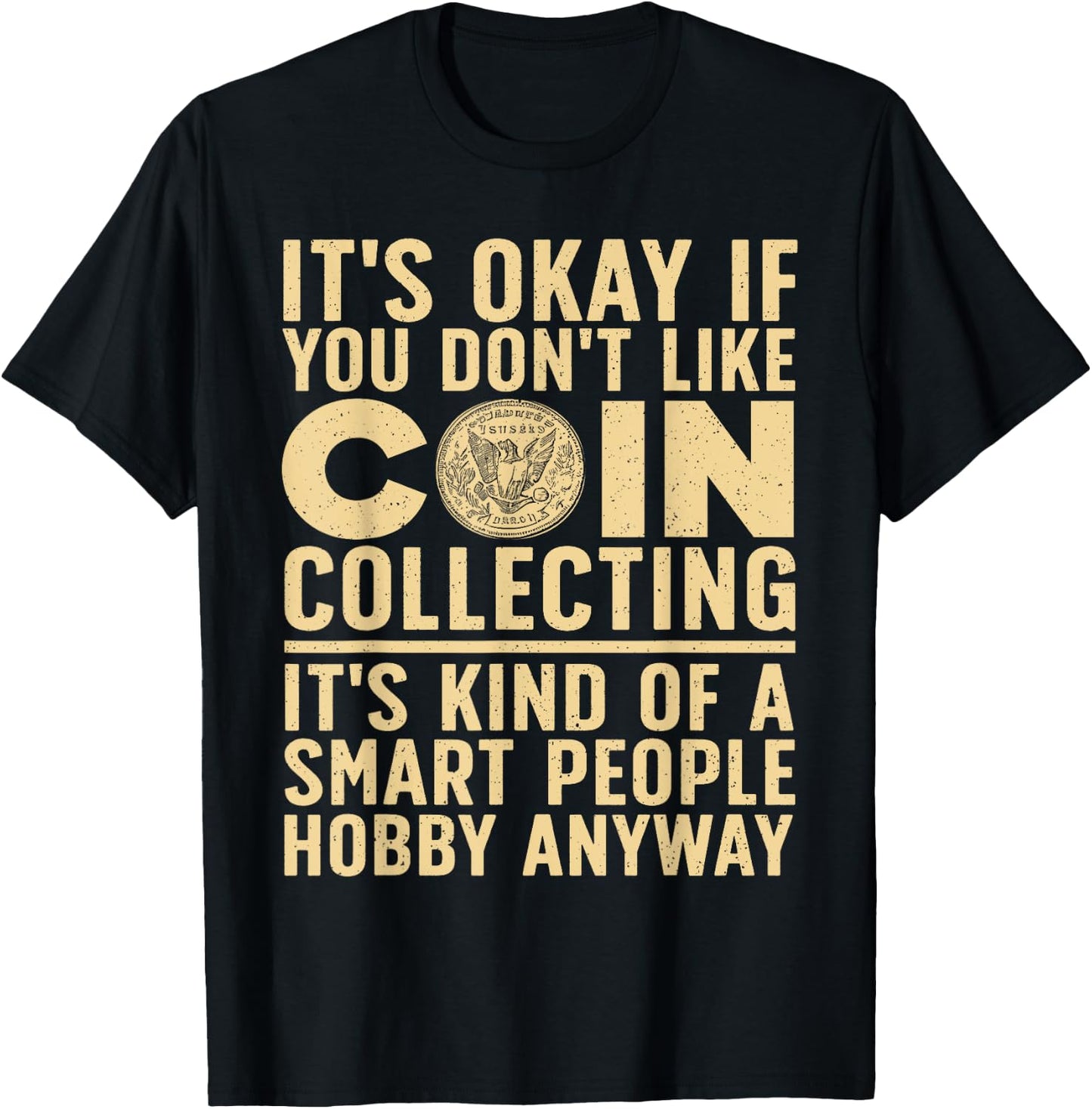 Coin Collecting Art Women Coin Collectors Numismatic T-Shirt - T-Shirt | Black