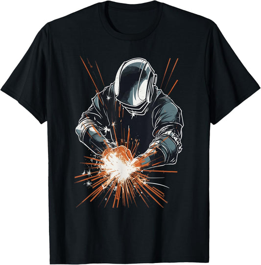Welder Accessories Welding Metal Worker Outfit T-Shirt - T-Shirt | Black