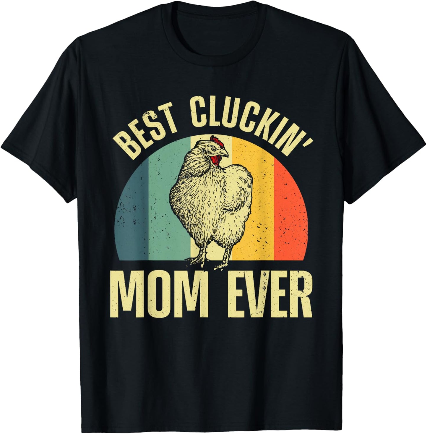Best Chicken Mom Girls Cluckin Farm Chicken Lovers T-Shirt - T-Shirt | Black