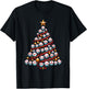 Baseball Christmas Tree For Sports Lovers Player T-Shirt - T-Shirt | Black