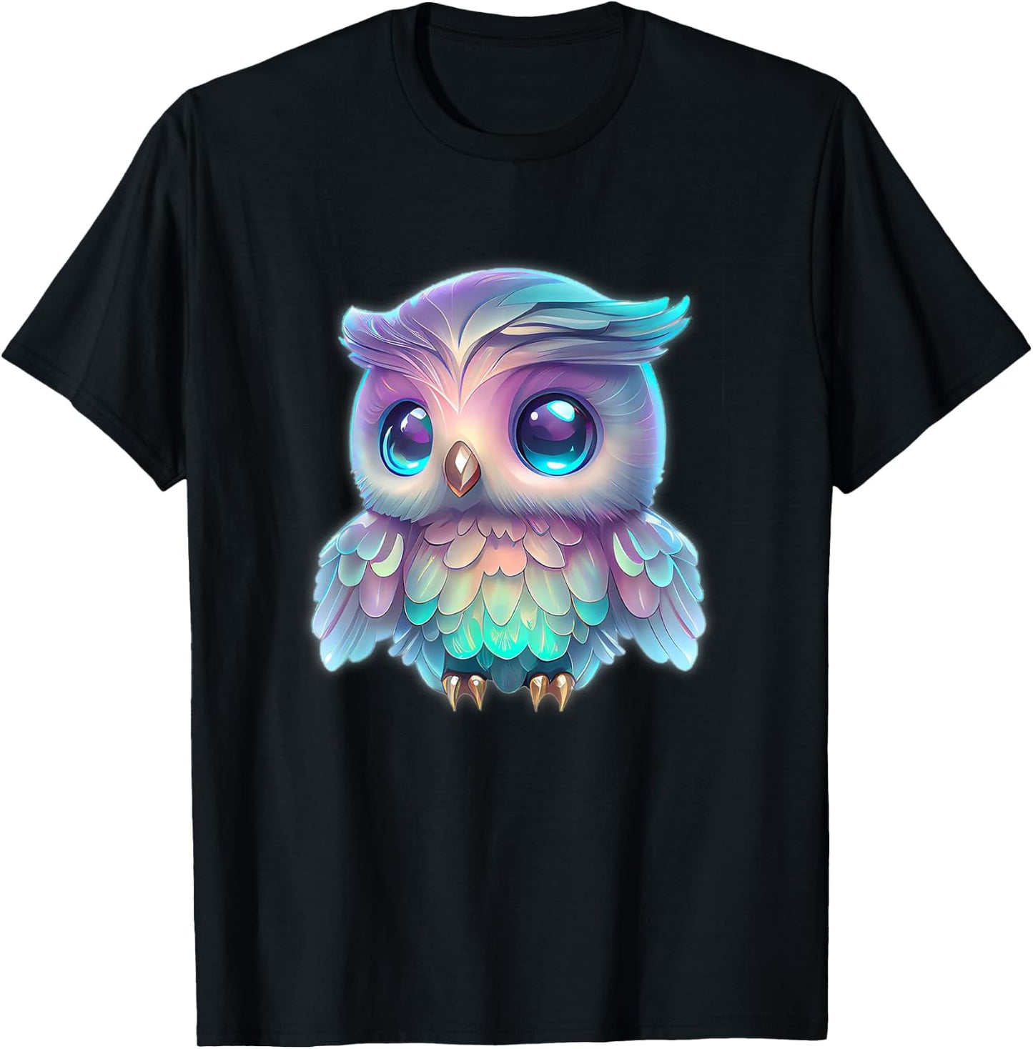 Owl shirt for , owl shirt , owl for boys T-Shirt - T-Shirt | Black