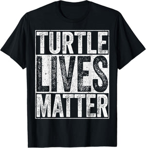 Turtle Lives Matter Shirt Men Women Kids Turtle Lover T-Shirt - T-Shirt | Black