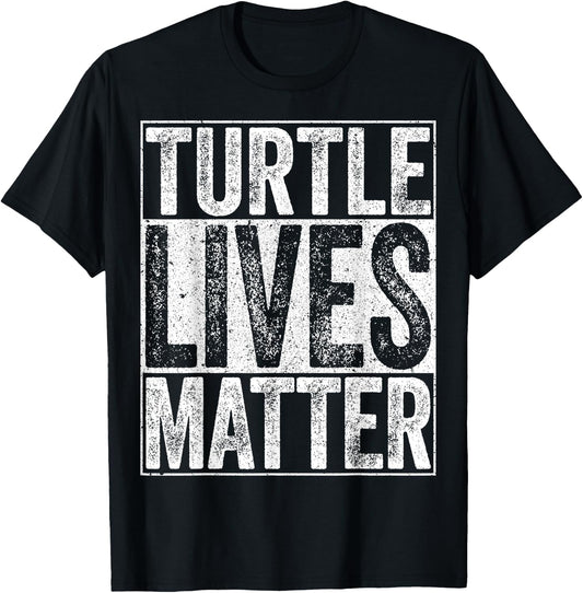 Turtle Lives Matter Shirt Men Women Kids Turtle Lover T-Shirt - T-Shirt | Black