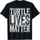 Turtle Lives Matter Shirt Men Women Kids Turtle Lover T-Shirt - T-Shirt | Black