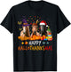 Horse Halloween Happy HalloThanksMas Thanksgiving Horses T-Shirt - T-Shirt | Black
