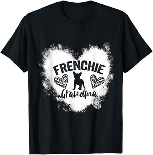 Frenchie Grandma Frenchie Nana French Bulldog Lover T-Shirt - T-Shirt | Black