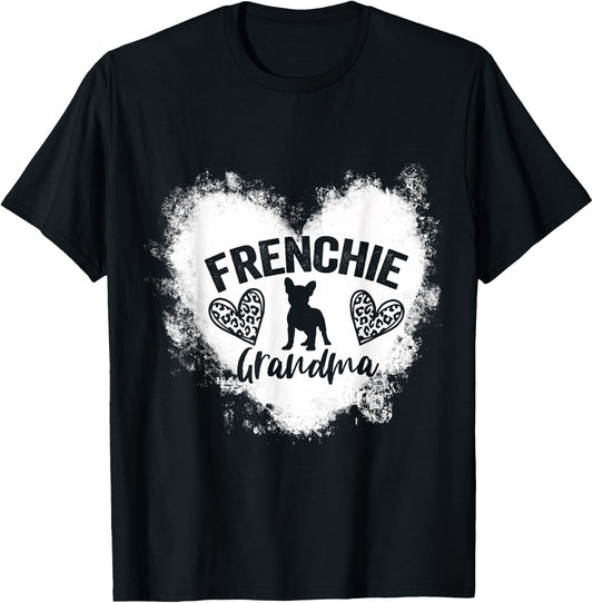 Frenchie Grandma Frenchie Nana French Bulldog Lover T-Shirt - T-Shirt | Black