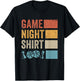 Retro Boardgaming Game Night T-Shirt - T-Shirt | Black