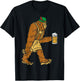 German Bigfoot Sasquatch Beer Lederhose Funny Oktoberfest T-Shirt - T-Shirt | Black