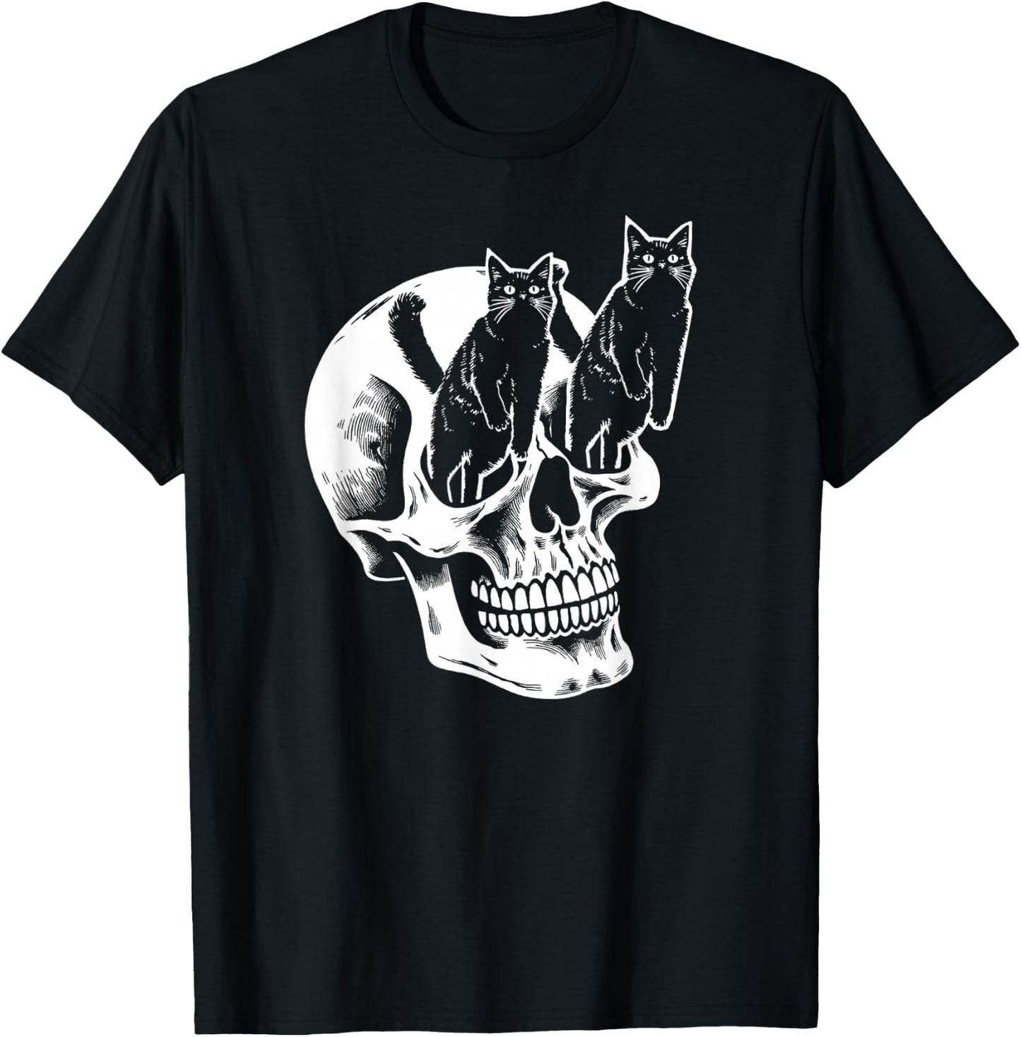 My Skull Has Cats For Eyes T-Shirt - T-Shirt | Black
