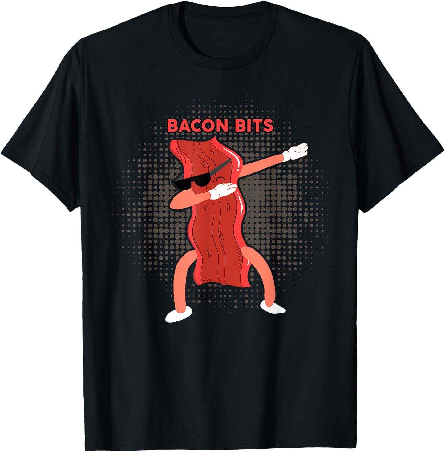 BACON BITS Shirt Dabbing Bacon Shirt Funny Bacon Lover T-Shirt - T-Shirt | Black