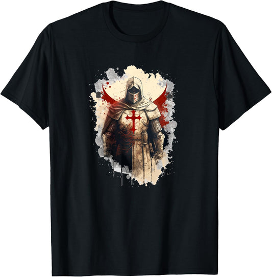 Medieval Templar Knights Christians T-Shirt - T-Shirt | Black