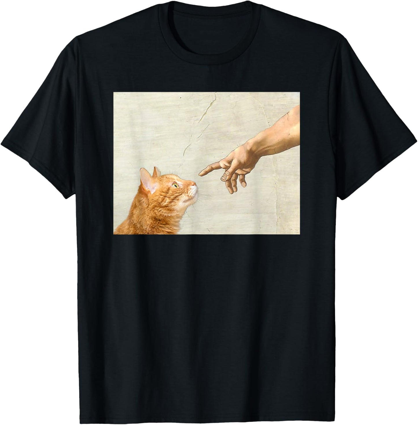 Cute Aesthetic Funny Cat Art Graphic y2k Teen Girl T-Shirt - T-Shirt | Black
