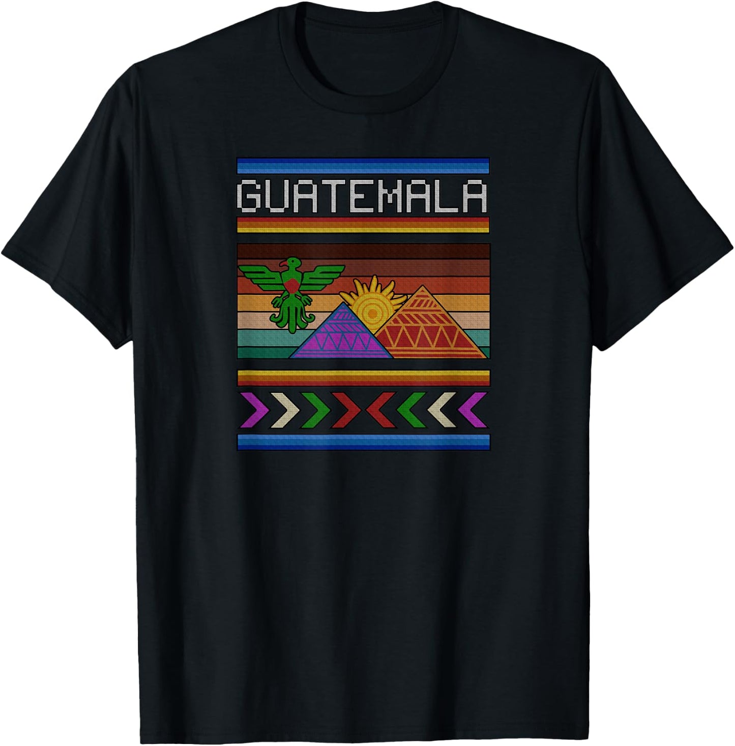 Guatemala Guate ancient Ancient Mayan Quetzal National Bird T-Shirt - T-Shirt | Black