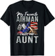 My Favorite Airman Calls Me Aunt Air Force Graduation Aunt T-Shirt - T-Shirt | Black