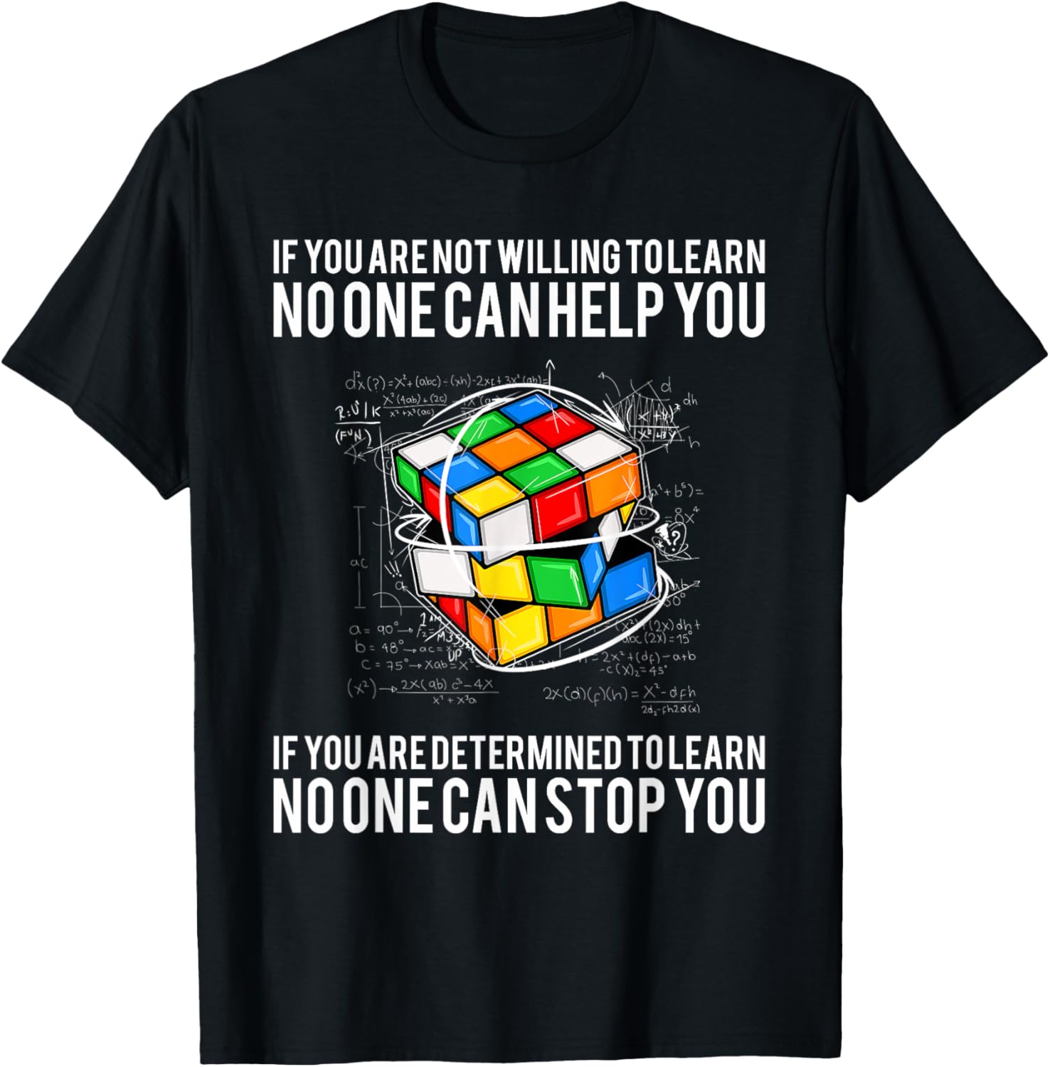 If You Are Not Willing To Learn No One Can Hep You T-Shirt - T-Shirt | Black