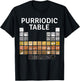 Chemistry Cat - Purriodic Table - Chemistry Pun Chemist T-Shirt - T-Shirt | Black
