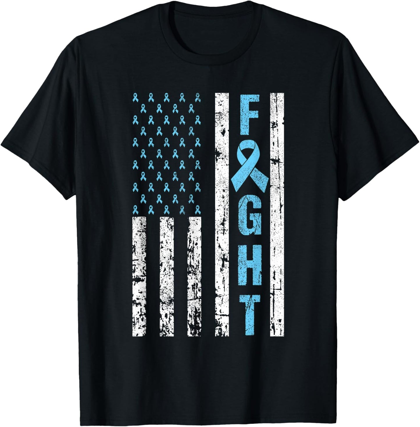 Prostata Cancer Awareness American Flag USA Team September Kids Men T-Shirt - T-Shirt | Black