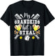 My Grandkids Hit & Steal Baseball Softball Grandma T-Shirt - T-Shirt | Black