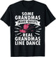 Line Dancing Art Mom Grandma Line Dance Teacher T-Shirt - T-Shirt | Black