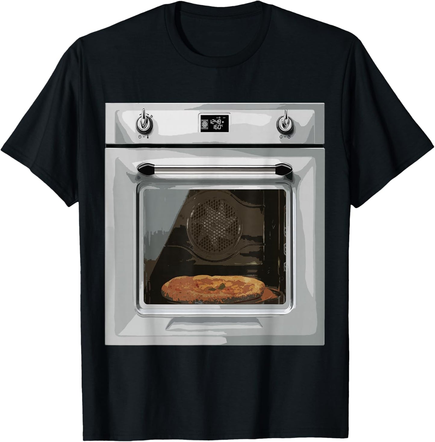 Baking Oven Costume Funny Halloween Silvester Hot Furnace T-Shirt - T-Shirt | Black