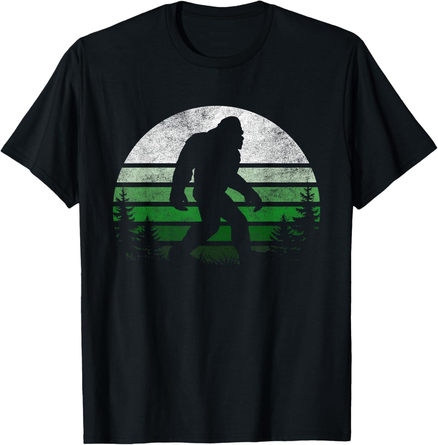 Bigfoot Retro Vintage St Patricks Sasquatch Lovers Men Women T-Shirt - T-Shirt | Black