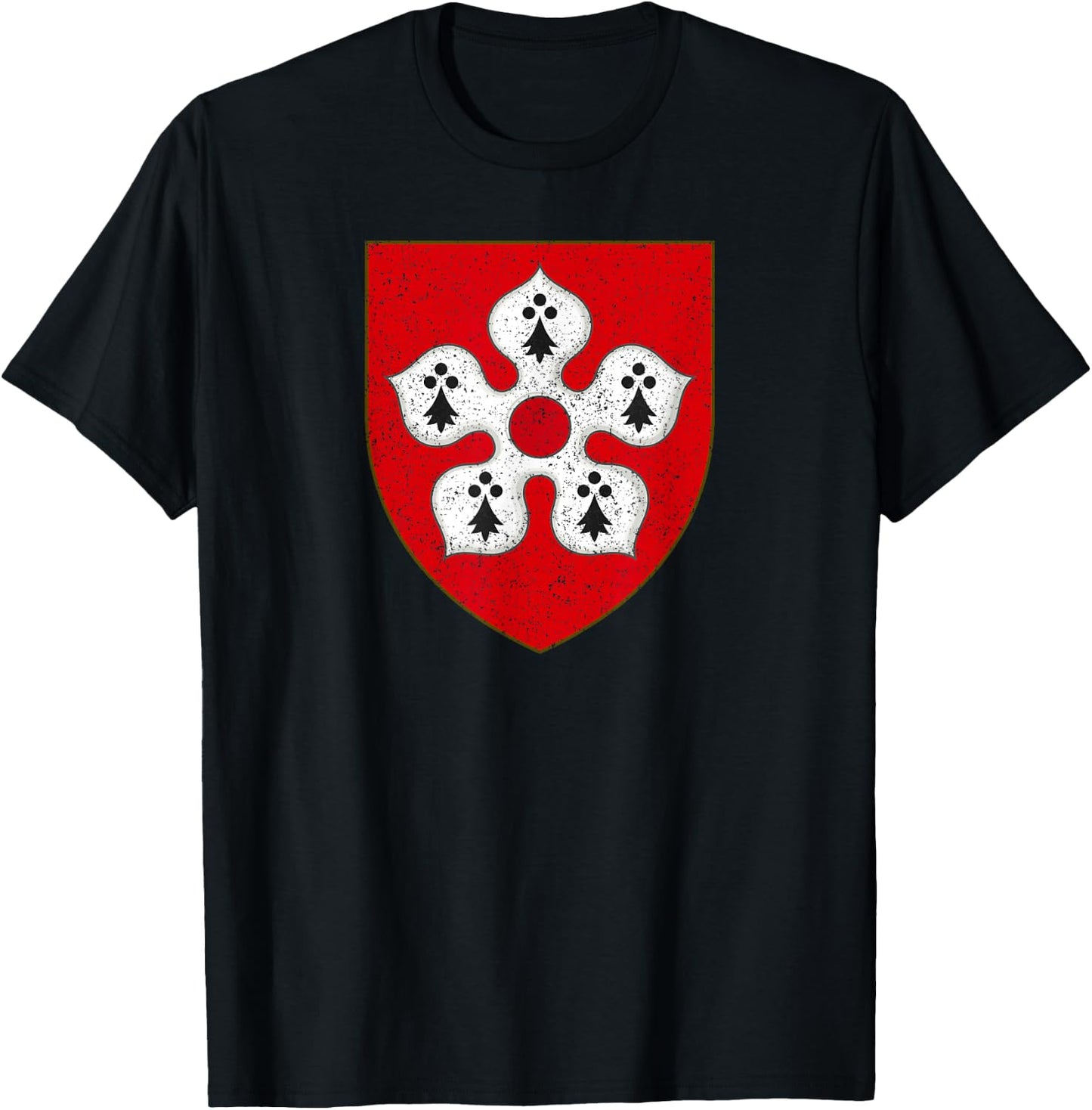 Leicester City Flag East Midlands England T-Shirt - T-Shirt | Black