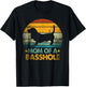 Vintage Basset Hound mom Retro Funny Mom Of A Basshole T-Shirt - T-Shirt | Black