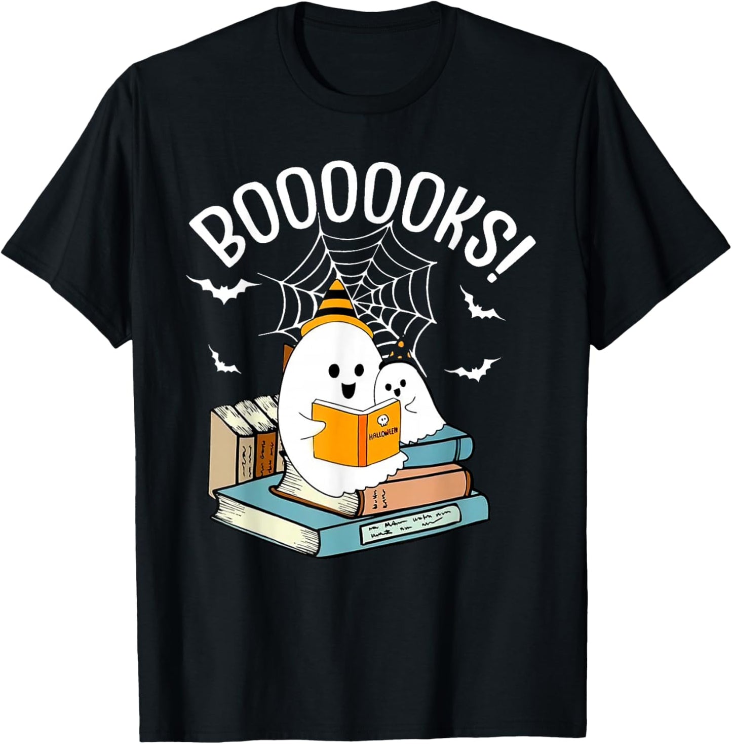 Kid Halloween Costume Boooooks T-Shirt - T-Shirt | Black