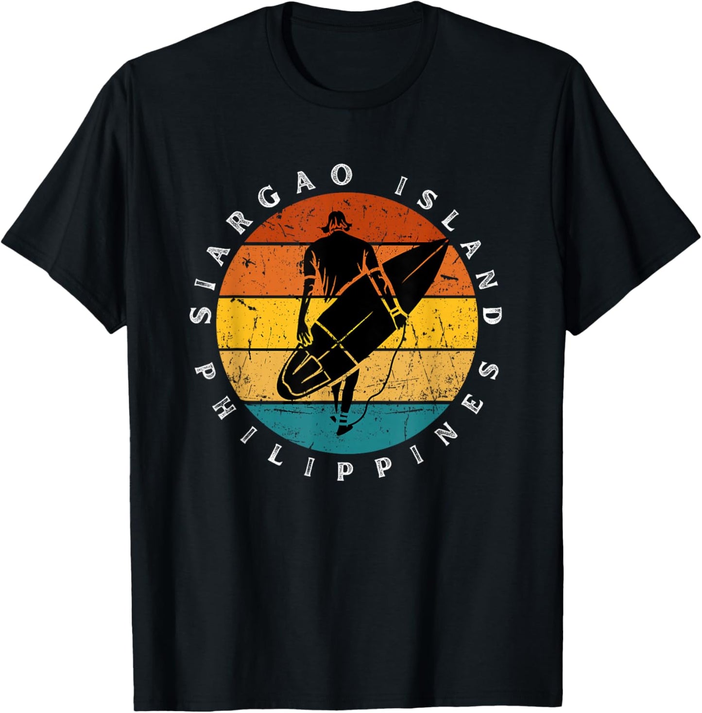 Pilipino Philippines Siargao Surfing Pinoy Surfer T-Shirt - T-Shirt | Black