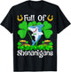 Blue Shark Full Of Shenanigans Blue Shark St. Patrick's Day T-Shirt - T-Shirt | Black