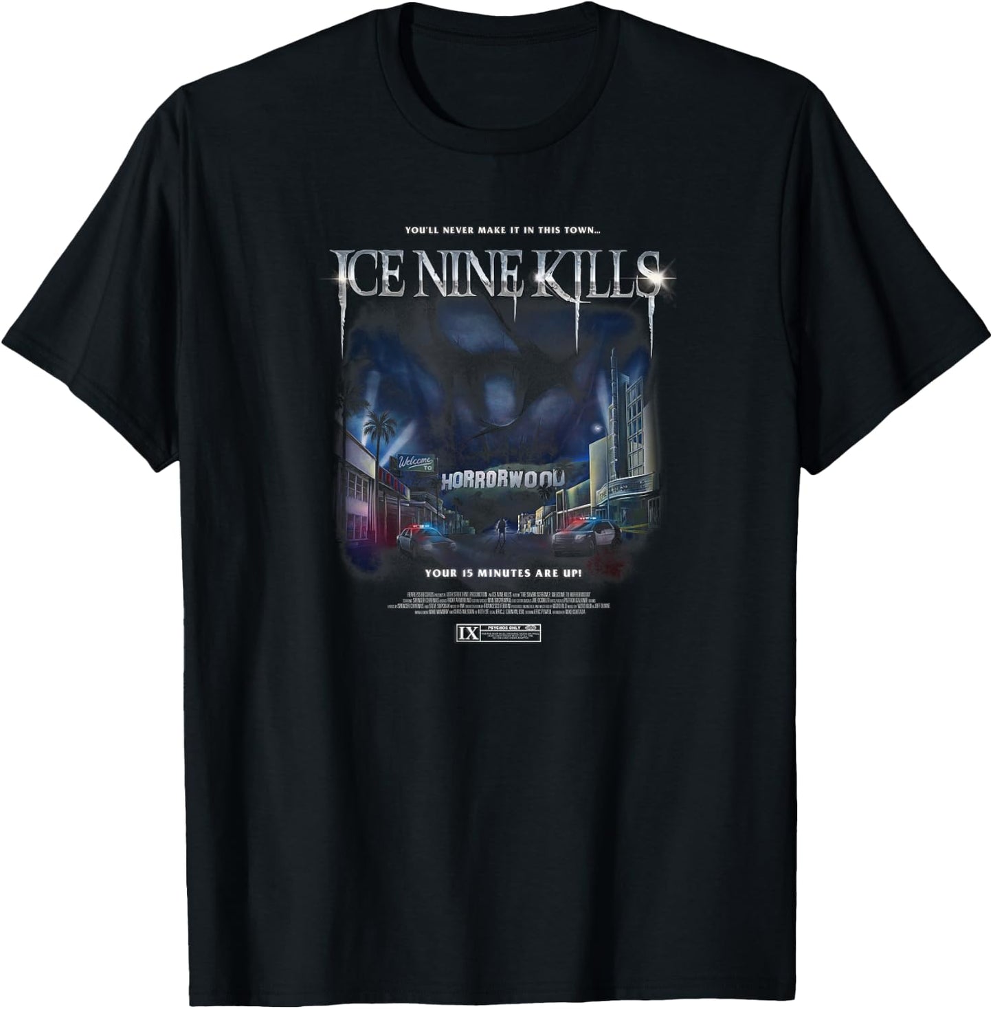 Ice Nine Kills - Welcome To Horrorwood Cover T-Shirt - T-Shirt | Black