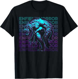 Enfield Horror Cryptid Retro T-Shirt - T-Shirt | Black