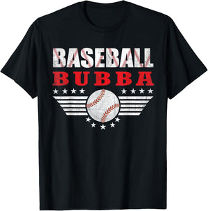 Baseball Bubba Funny Sports Players Bubba Father's Day T-Shirt - T-Shirt | Black
