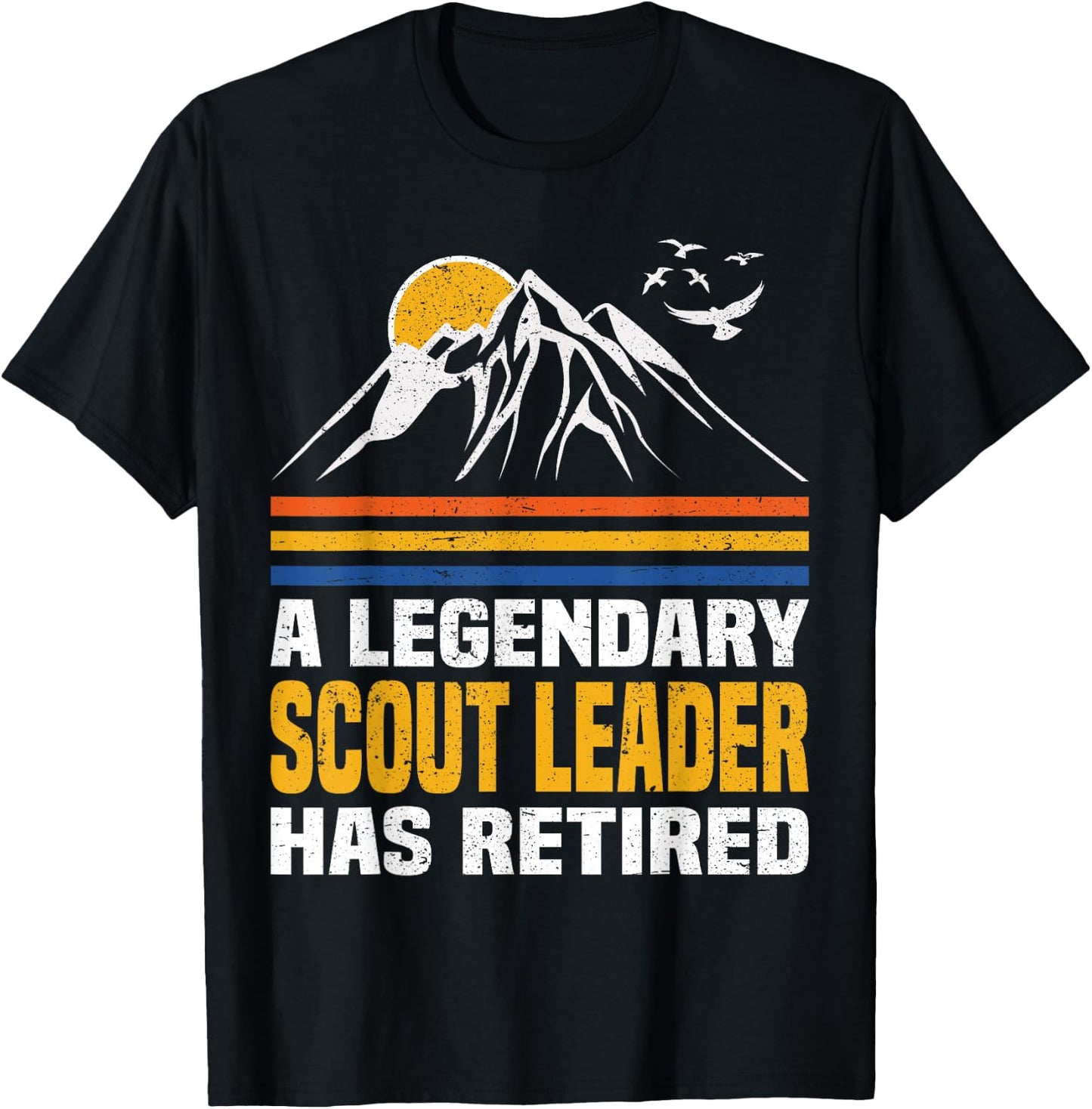 A Legendary Scout Leader Has Retired Scout Leader T-Shirt - T-Shirt | Black