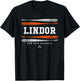 Vintage Baseball Bat Gameday Francisco Lindor New York MLBPA T-Shirt - T-Shirt | Black