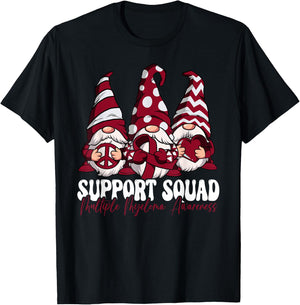 Support Squad Multiple Myeloma Awareness T-Shirt - T-Shirt | Black