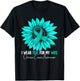 I Wear Teal For My Wife Ovarian Cancer Awareness T-Shirt - T-Shirt | Black