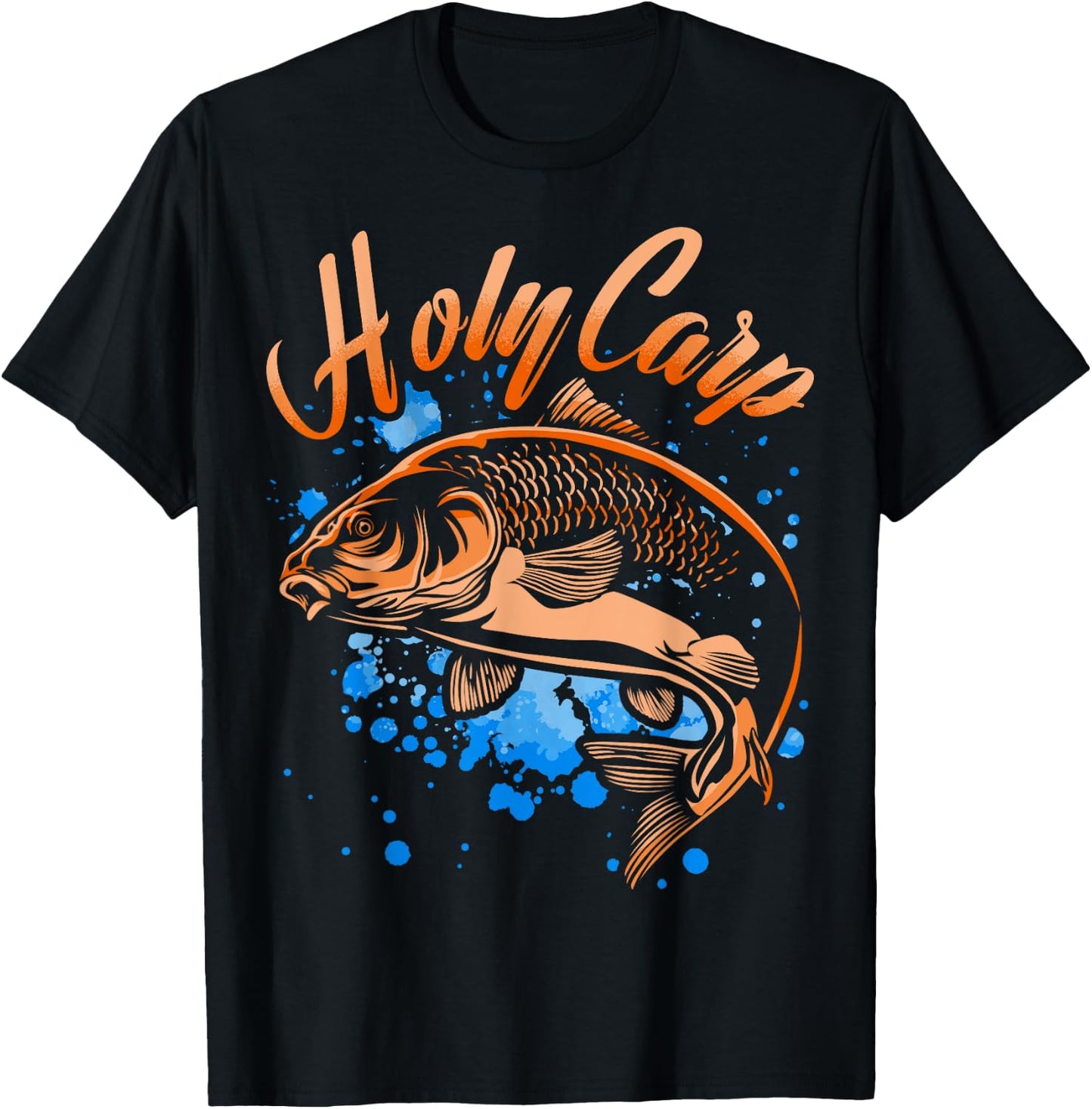 Holy Carp fishers fisherman T-Shirt - T-Shirt | Black
