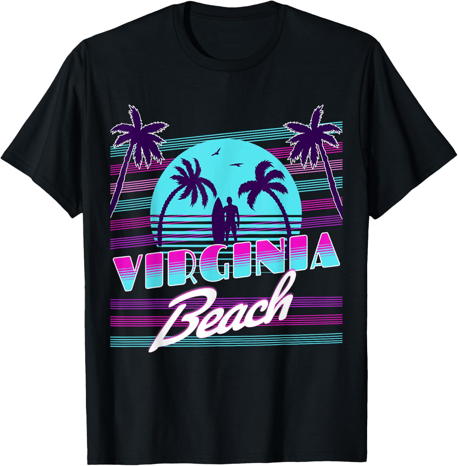 Virginia Beach Women Kids T-Shirt - T-Shirt | Black