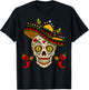 Cinco de Mayo Mexican Fiesta Sugar Skull Cinco de Mayo T-Shirt - T-Shirt | Black