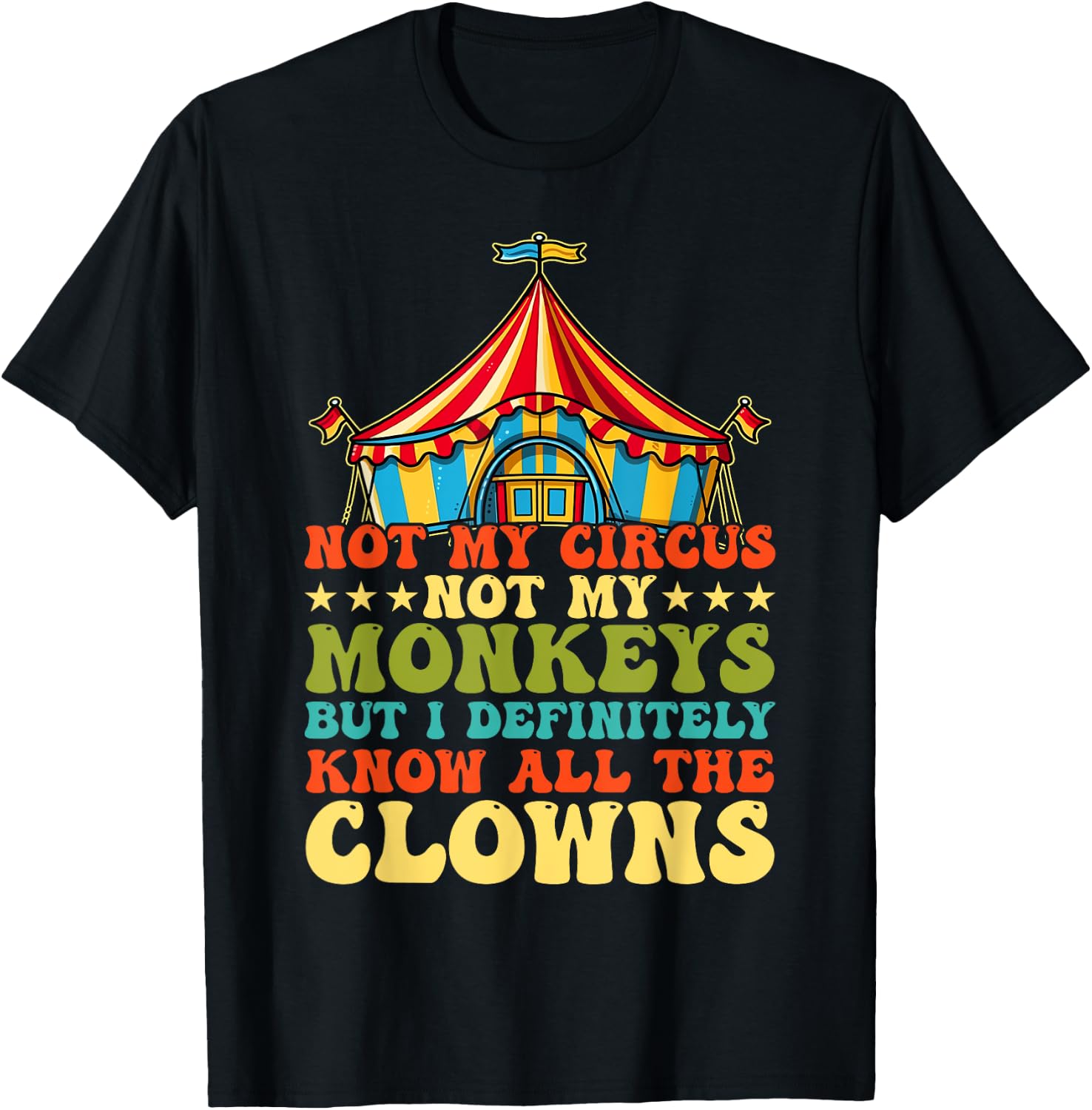 Not my circus, not my monkeys, but I know all T-Shirt - T-Shirt | Black