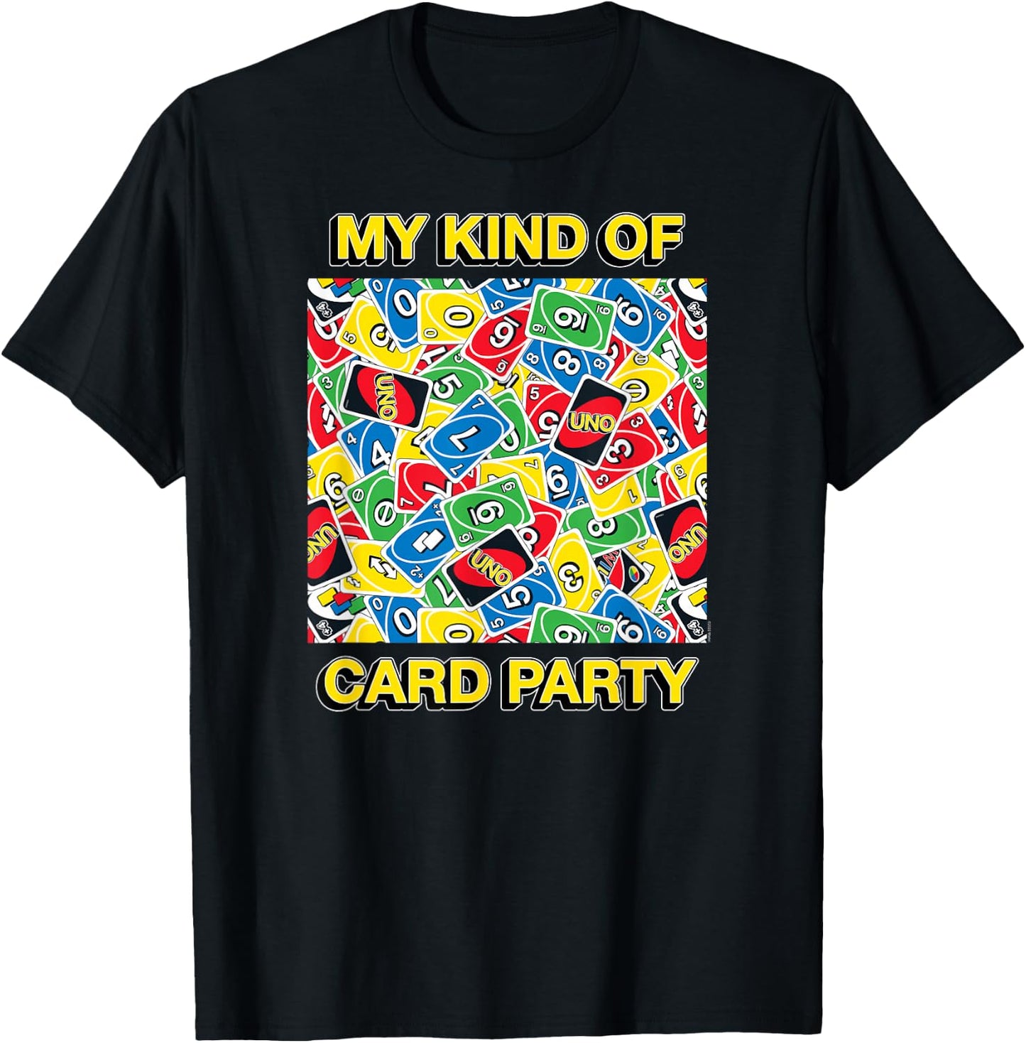 UNO - My Kind Of Card Party T-Shirt - T-Shirt | Black