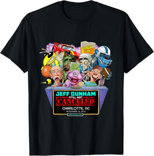 Jeff Dunham Charlotte, NC (2023) T-Shirt - T-Shirt | Black