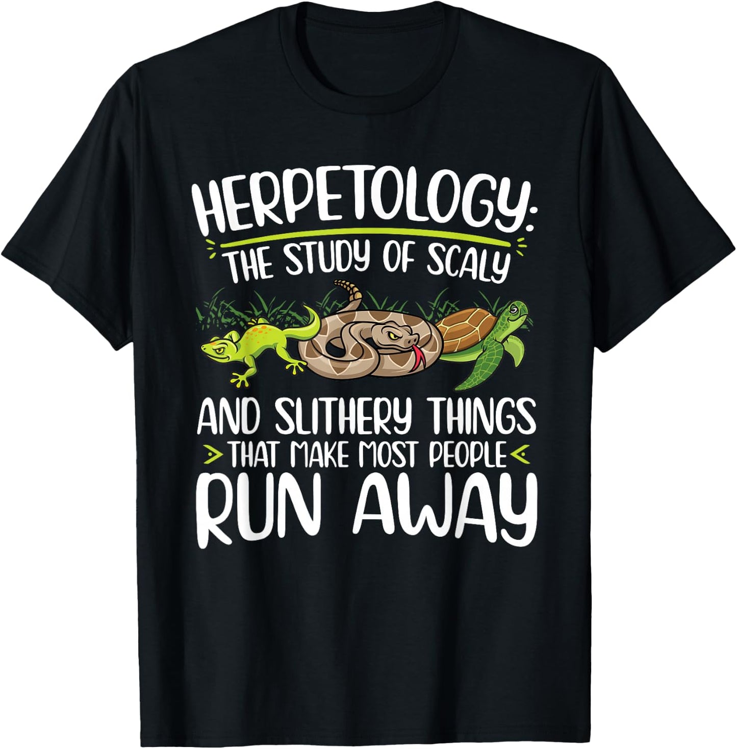 Herpetology definition Herping Zoology T-Shirt - T-Shirt | Black