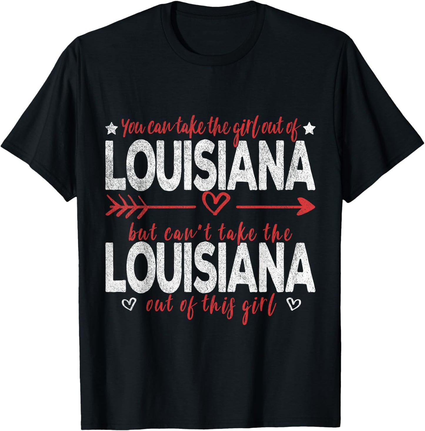 Girl Out Of Louisiana Hometown Home Louisiana T-Shirt - T-Shirt | Black